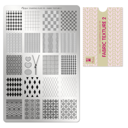 Moyra Stempelplate 99 - Fabric Texture 2