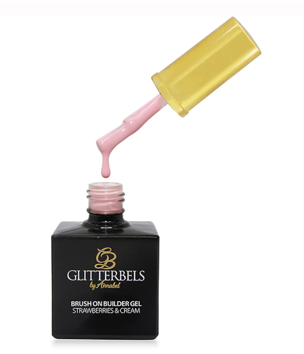 Glitterbels Brush-on Builder Gel Strawberries & Cream