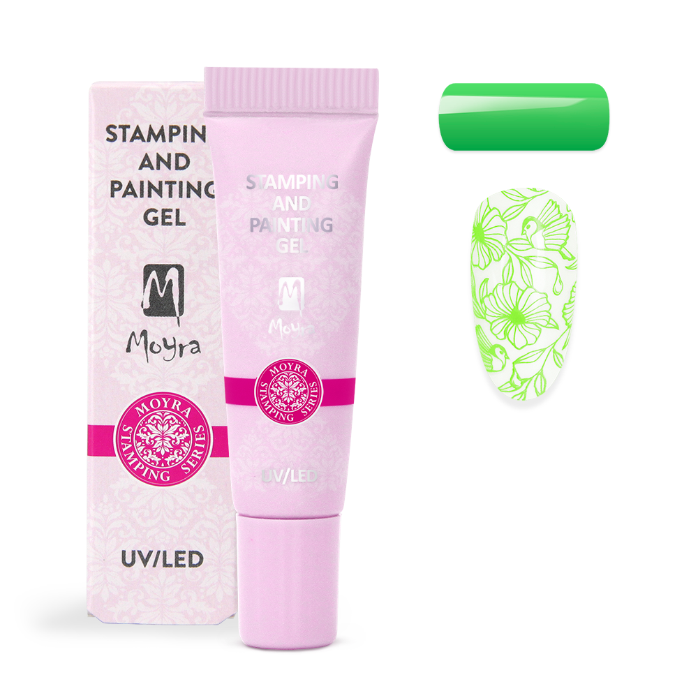 Moyra Stamping & Painting Gel 09 Vivid Green