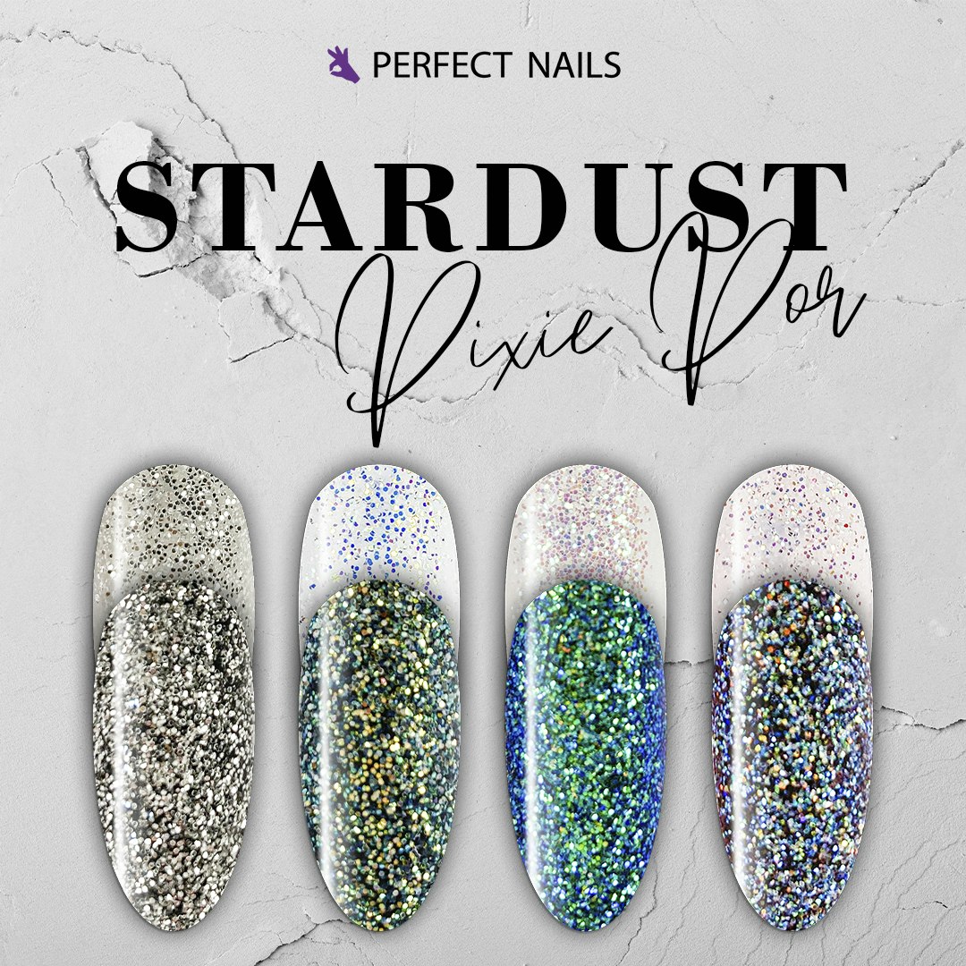 Perfect Nails Stardust Pixie Por Silver