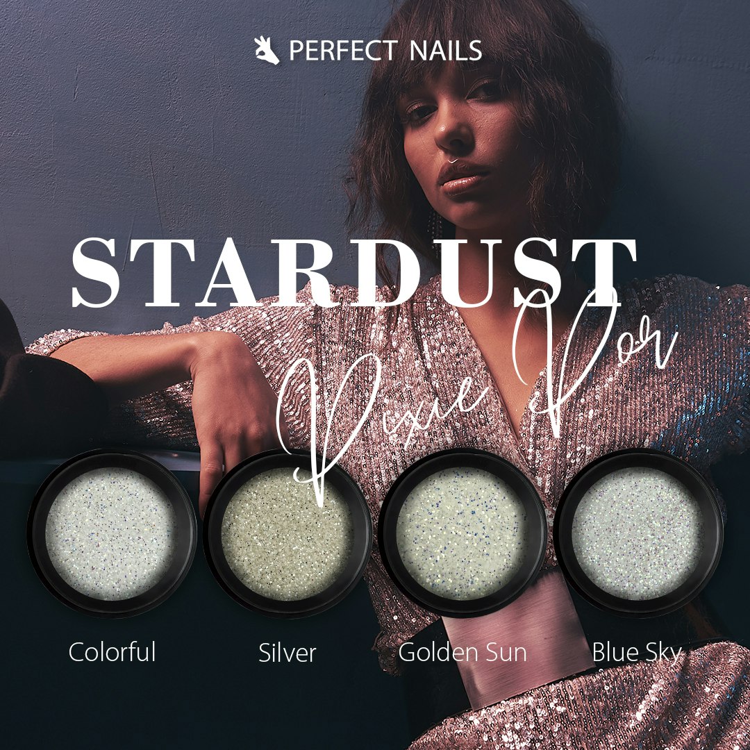 Perfect Nails Stardust Pixie Por Silver