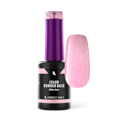 Perfect Nails Rubber Base Glitter Rose