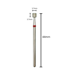 Diamantbits - Liten sylinder (rød/fin)