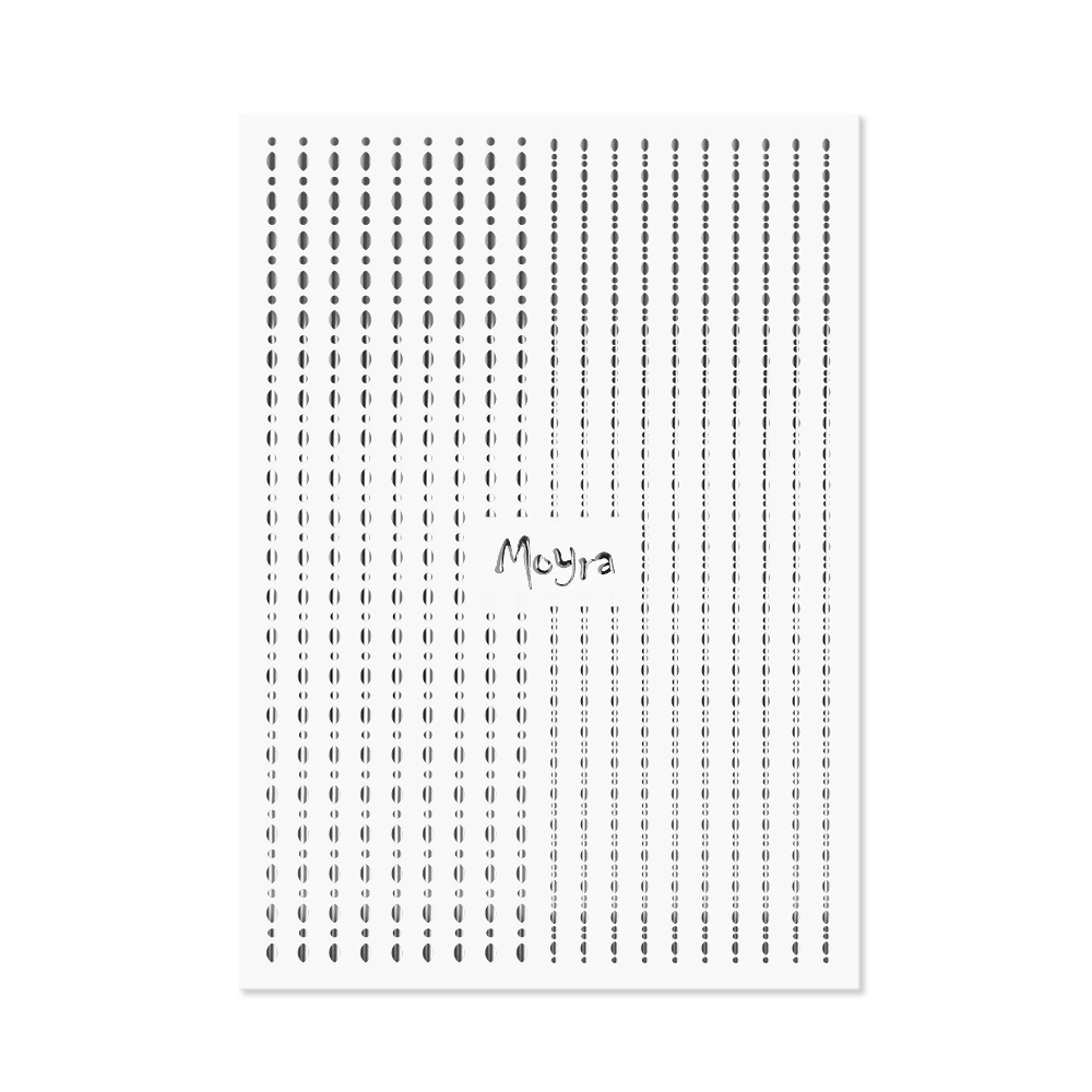 Moyra sticker Dots - Sølv 02