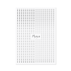 Moyra sticker Dots - Sølv 02