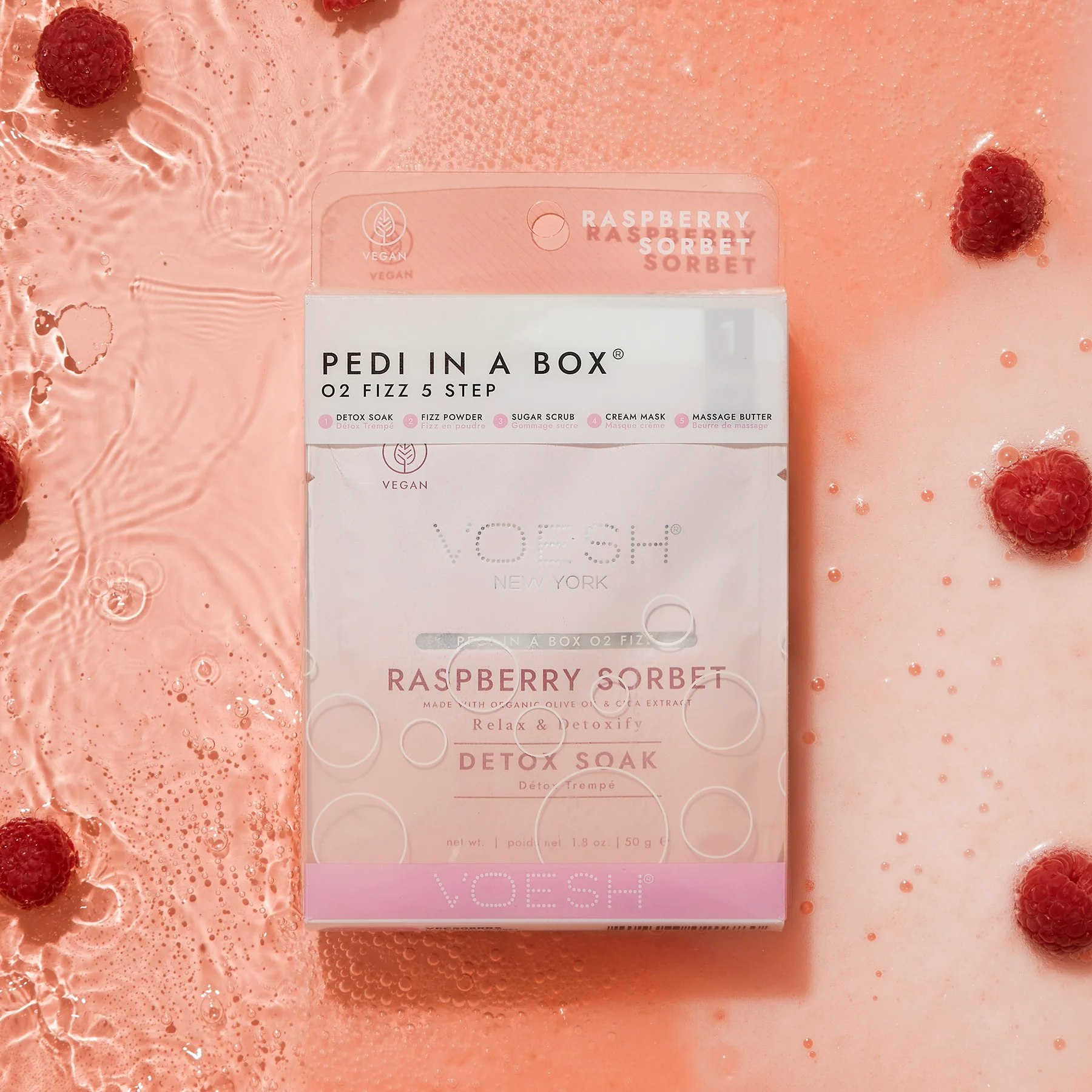Pedi In A Box O2 Fizz 5step - Raspberry Sorbet