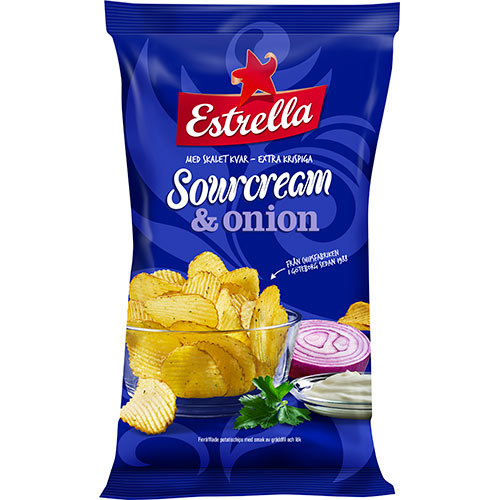 Sourcream & Onion Chips 175g