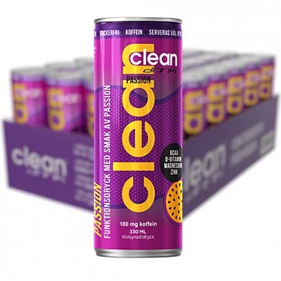 CLEAN DRINK Passion 33 cl x 24 st