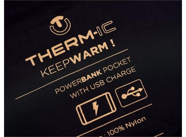 THERM-IC POWER VEST HEAT MEN Svart Värmeväst (inkl U-pack, exkl.Powerbank)