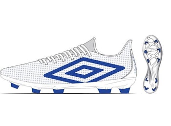 UMBRO Velocita Matrix Club FG Vit Fotbollsko fasta dobbar