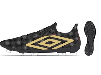 UMBRO Velocita Matrix Prem FG Svart Fotbollsko fasta dobbar