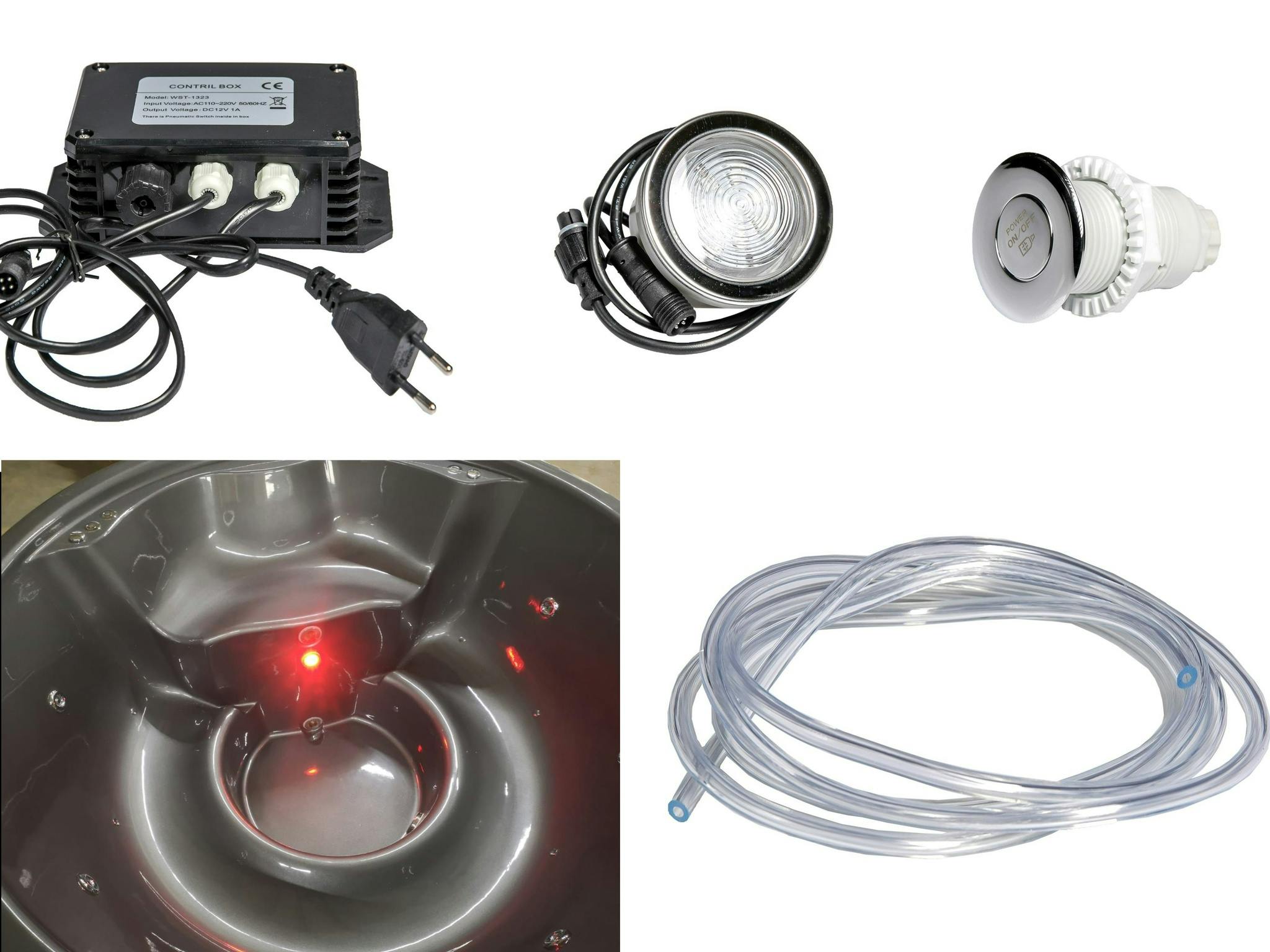 LED-lampa inuti (system: lampa, strömbrytare, transformator) - Scandinavian  Patio Solutions