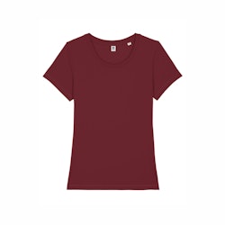 T-shirt för dam i ekologisk bomull - Burgundy