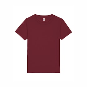 T-shirt för barn i ekologisk bomull - Burgundy