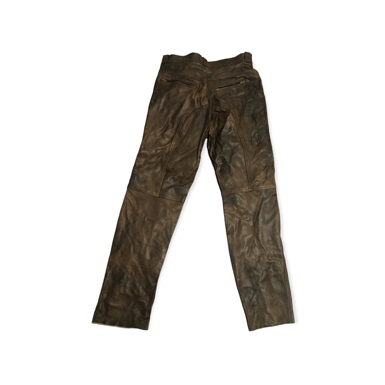 Women's Leather Pants, Brown Leather