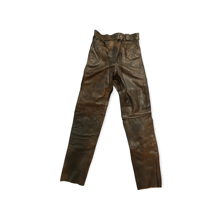 Women's Leather Pants, Brown Leather