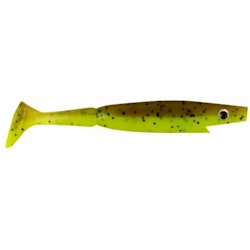 Piglet Shad, Brown Chartreuse 10cm (6-Pack)