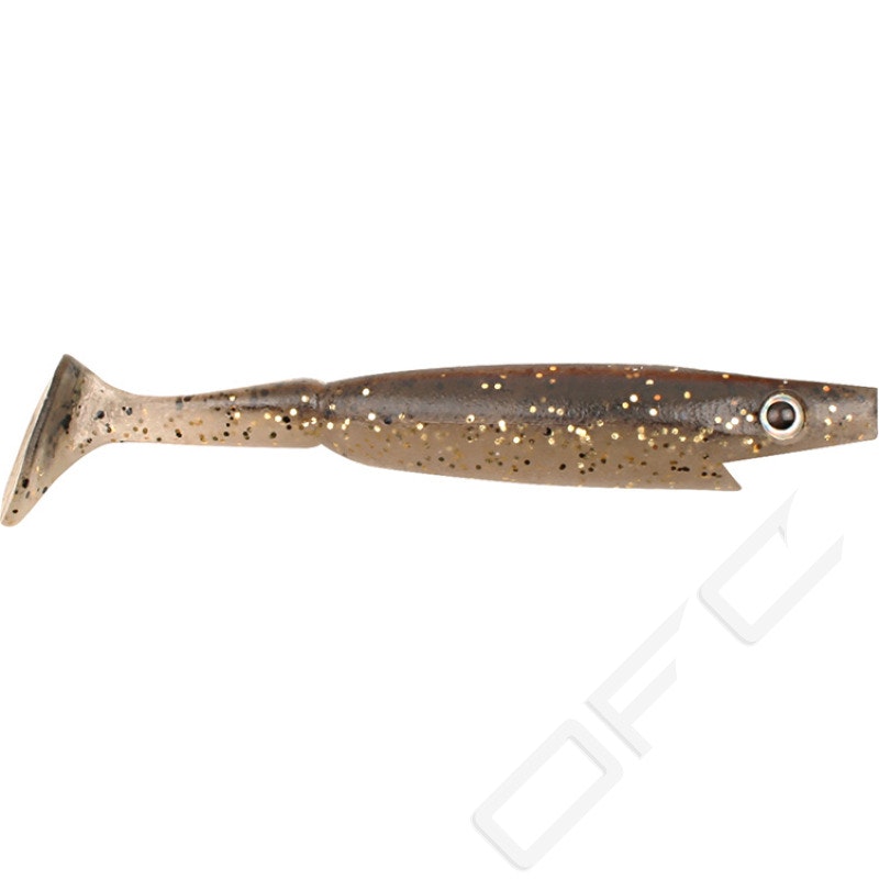 Piglet Shad, Gold Flash 10cm (6-pack)