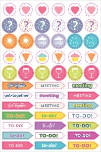 Planner Stickers - 575 planeringsklistermärken - Plan your life