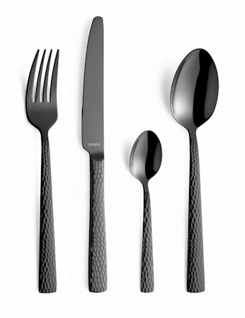 Felicity bestickset 24 dels Stainless Svart