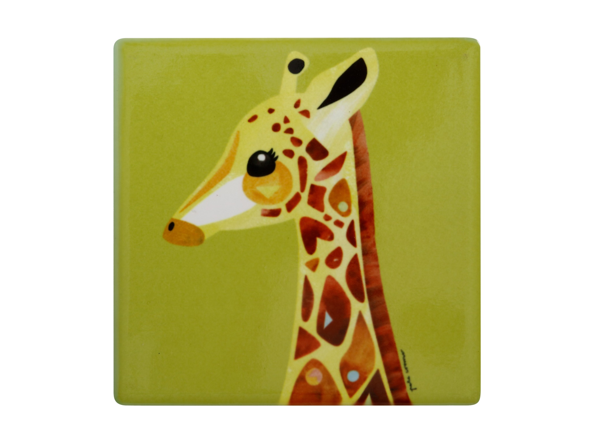 Glasunderlägg Giraffe