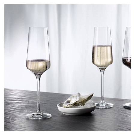 Lichtweiss Champagneglas 2-p
