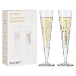 Goldnacht Champagneglas 2-p