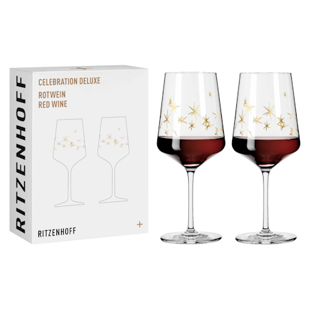 Celebration Deluxe Rödvinsglas Stars 2-p