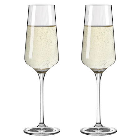 Sonnenschliff Champagneglas 2-p
