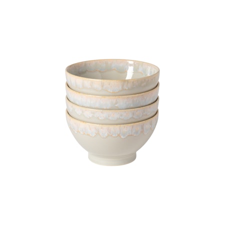 Latte Bowl Grey 4-p