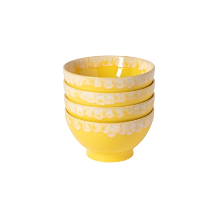 Latte Bowl Gul 4-p