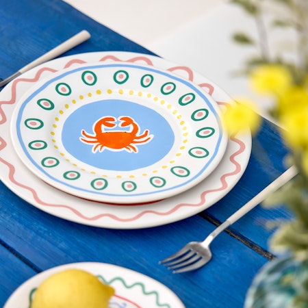 Tallrik 22cm Crab