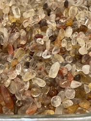 Goldenhealer/Hematoidkvarts Mix Kristallchips
