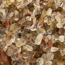 Goldenhealer/Hematoidkvarts Mix Kristallchips