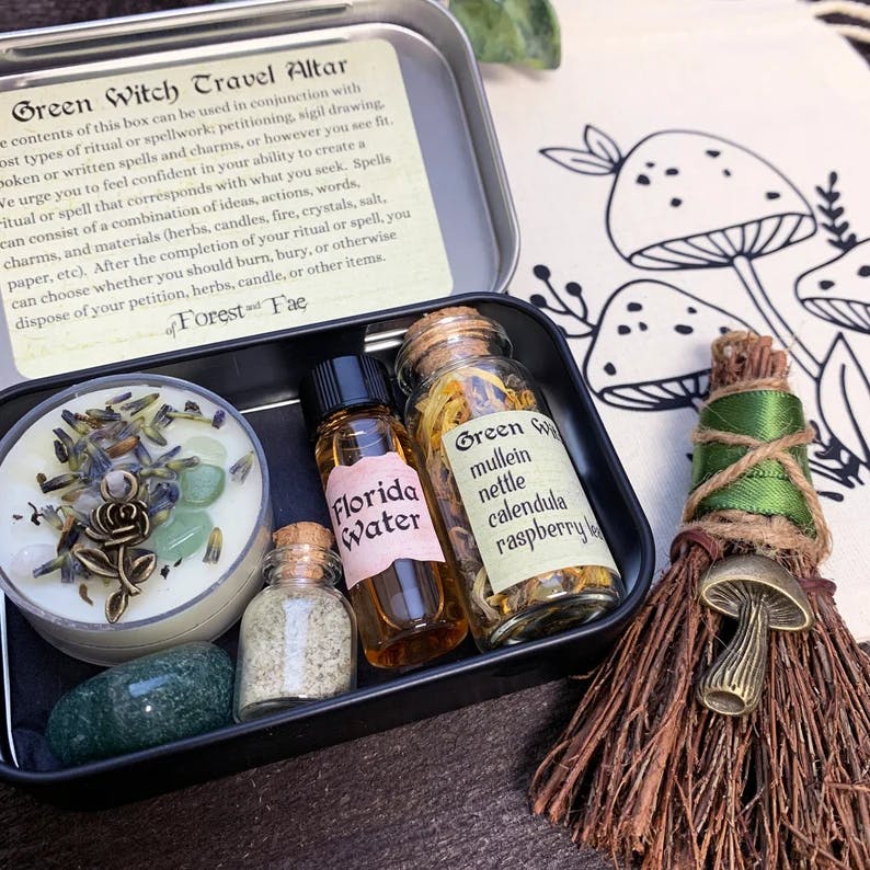 Green Witch Travel Altar