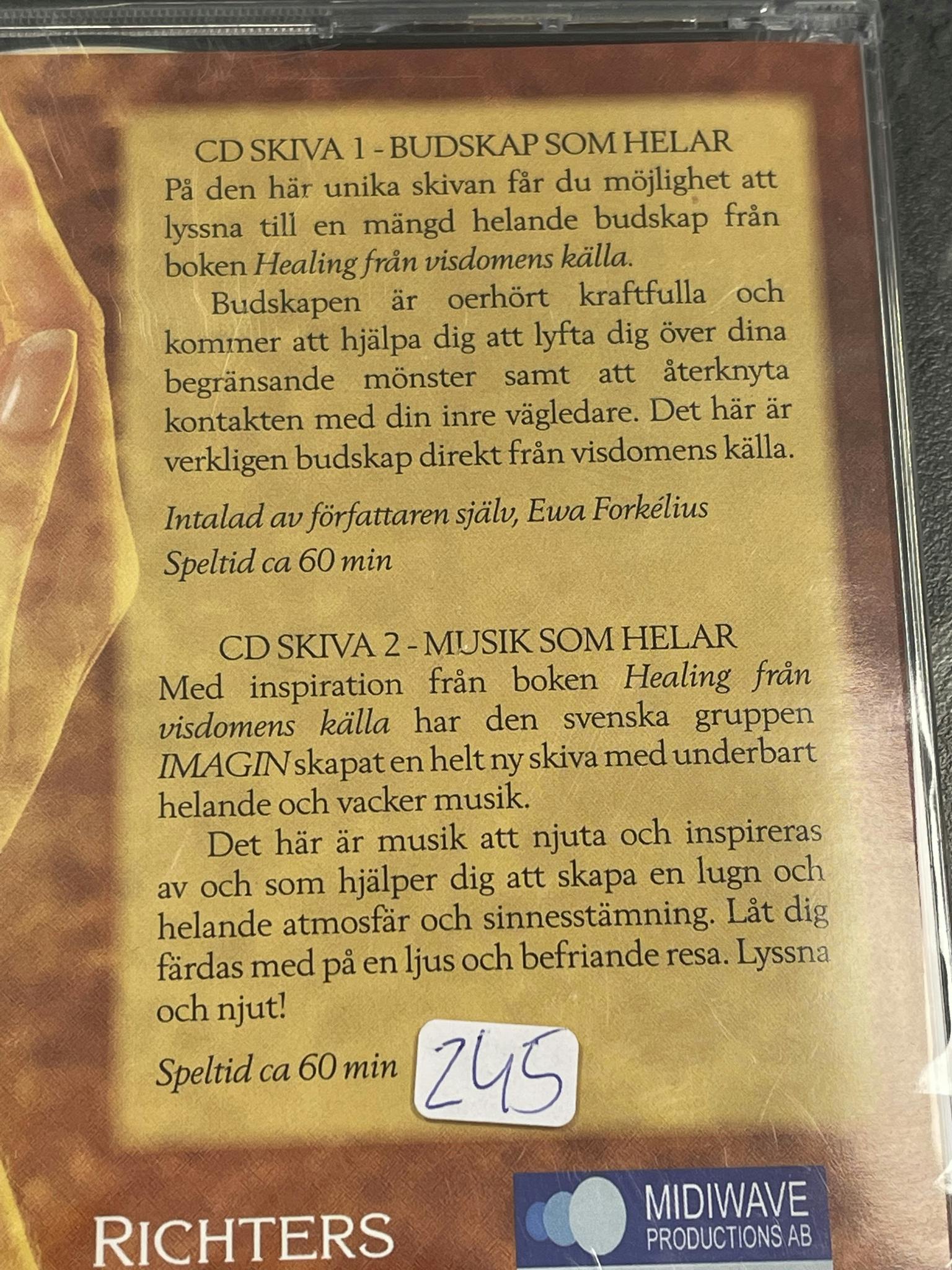 Healing från Visdomens Källa CD-skiva