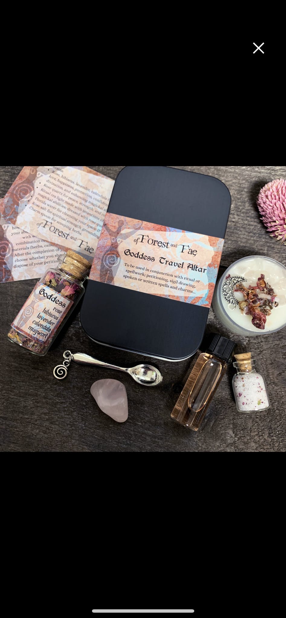 Goddess travel altar