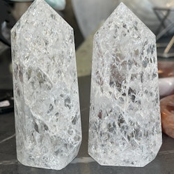 Krackelerad Bergkristall, Spets