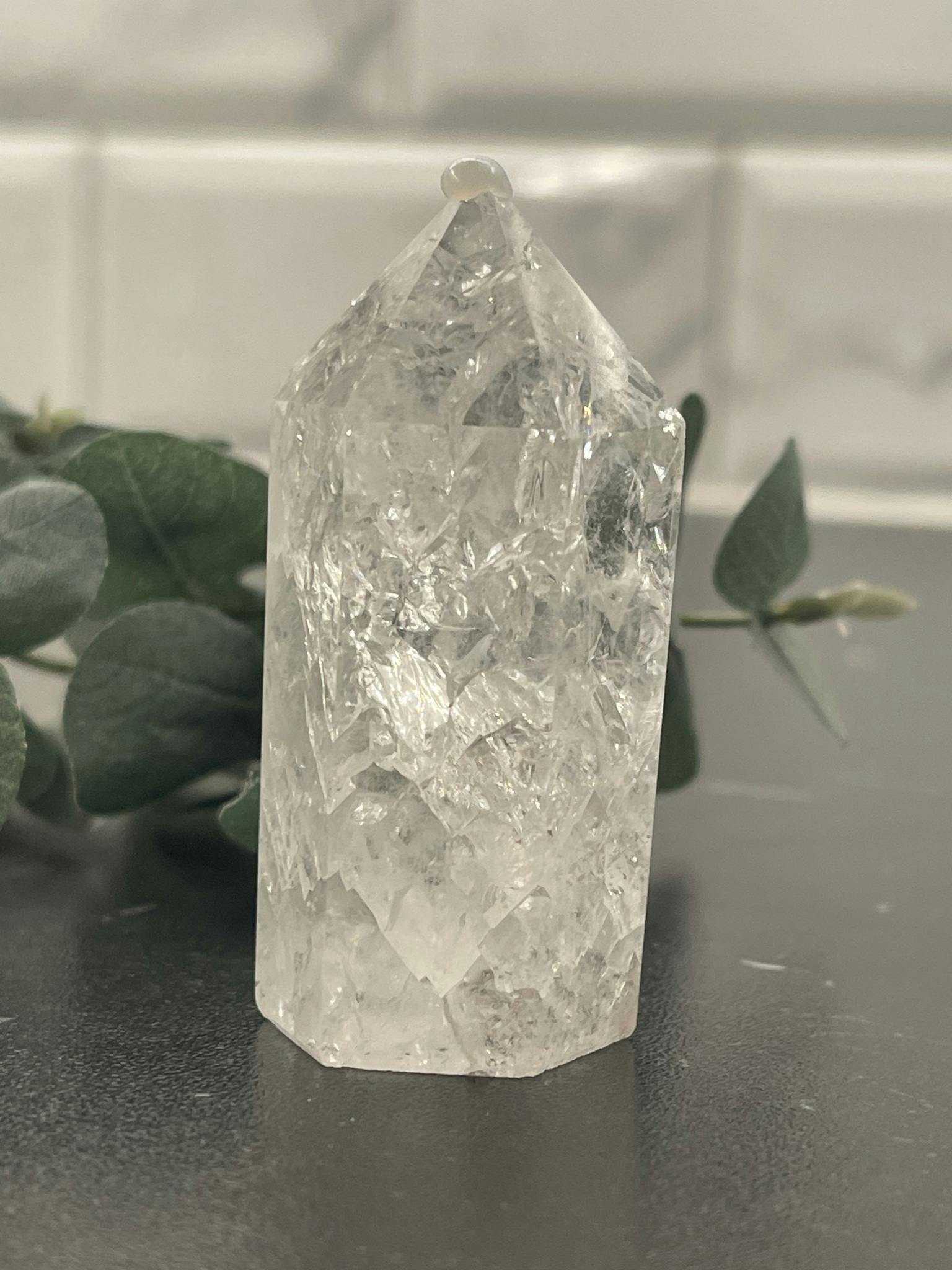 Krackelerad Bergkristall, Spets