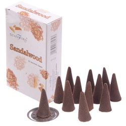 Sandalwood, Sandelträ, rökelsekoner, Stamford