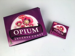 Opium, rökelsekoner, HEM