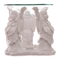 Skrattande Buddha, Vit