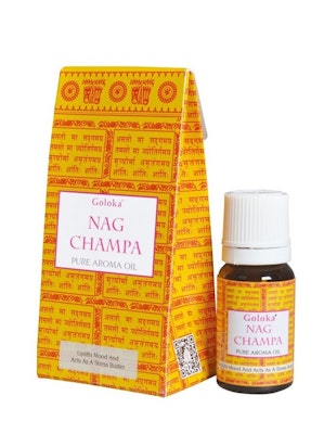 Nag Champa, Doftolja, 10ml, Goloka