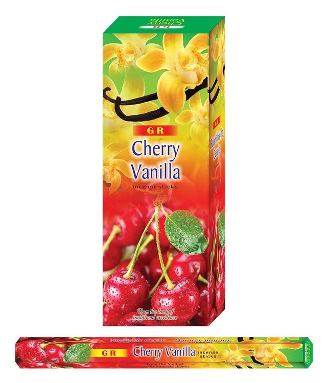 Cherry Vanilla, Körsbär Vanilj rökelse, G.R Incense