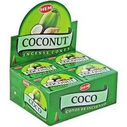 Coconut, Kokosnöt rökelsekoner, HEM
