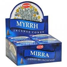 Myrrh, Myrra rökelsekoner, HEM