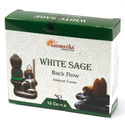White Sage Salvia Backflow rökelser, Aromatica