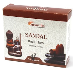 Sandalwood, Sandelträ Backflow rökelser, Aromatica