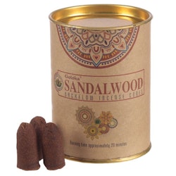 Sandalwood, Sandelträ Backflow rökelser, Goloka