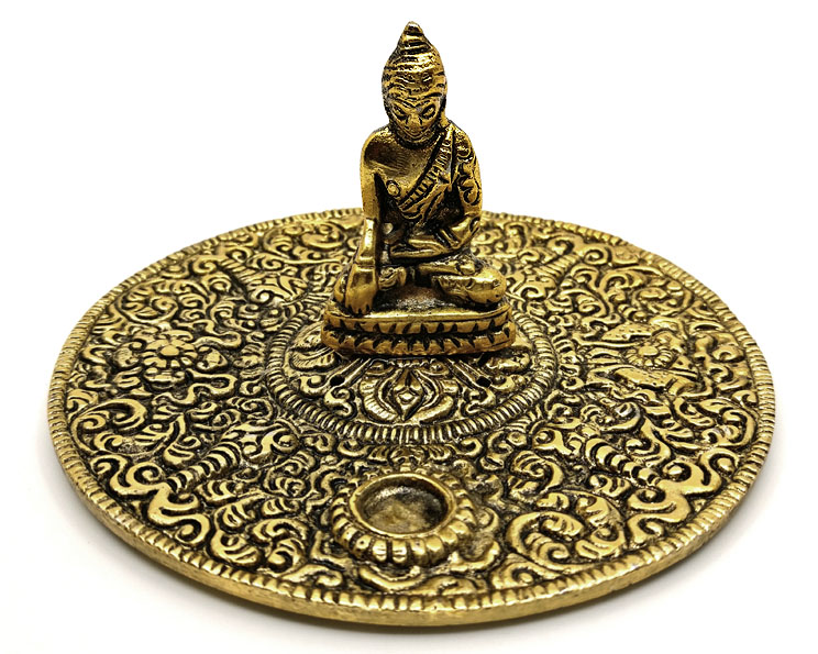 Buddha guldmetall Rökelsehållare